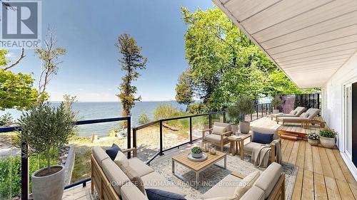 B735 Cedar Beach Road, Brock, ON - Outdoor With Body Of Water With Deck Patio Veranda With Exterior