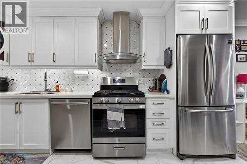 219 Hess Street S, Hamilton, ON - Indoor Photo Showing Kitchen With Stainless Steel Kitchen
