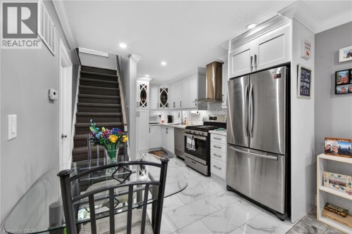 219 Hess Street S, Hamilton, ON - Indoor Photo Showing Kitchen With Stainless Steel Kitchen