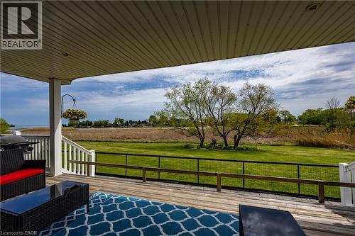 View of Sandusk Creek and Lake Erie from the back deck - 2 Hickory Hollow, Nanticoke, ON - Outdoor With Deck Patio Veranda