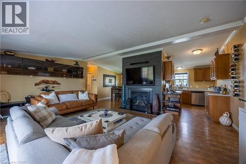2 Hickory Hollow, Nanticoke, ON - Indoor Photo Showing Living Room With Fireplace