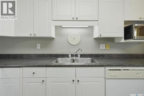 105 615 Mcwillie Avenue, Saskatoon, SK - Indoor Photo Showing Kitchen With Double Sink