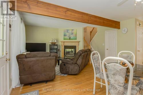 Living Area - 2 Ridout Court, Tiny, ON - Indoor Photo Showing Other Room With Fireplace