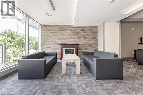 251 Hemlock Street Unit# 201, Waterloo, ON - Indoor With Fireplace