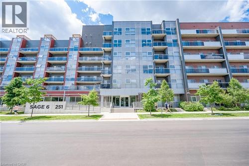 251 Hemlock Street Unit# 201, Waterloo, ON - Outdoor With Balcony With Facade