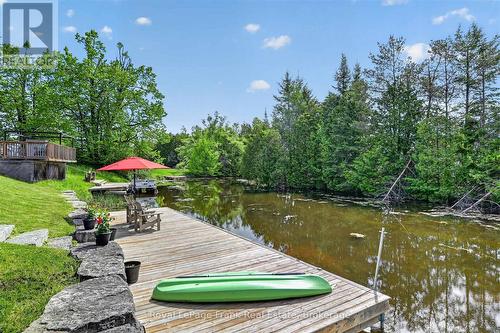 34 Rideau Drive, Kawartha Lakes (Verulam), ON - Outdoor With Body Of Water With Deck Patio Veranda With Backyard