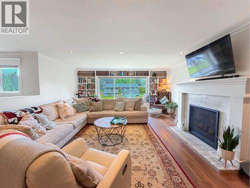87 Angle Street, Kitimat, BC - Indoor Photo Showing Living Room With Fireplace