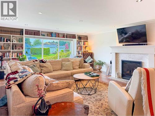 87 Angle Street, Kitimat, BC - Indoor Photo Showing Living Room With Fireplace