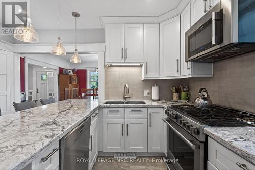 Stainless steel appliances. - 260 Main Street E, Grimsby (Grimsby East), ON - Indoor Photo Showing Kitchen With Double Sink With Upgraded Kitchen