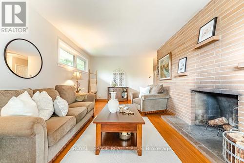 27 Sora Drive, Mississauga, ON - Indoor Photo Showing Living Room With Fireplace