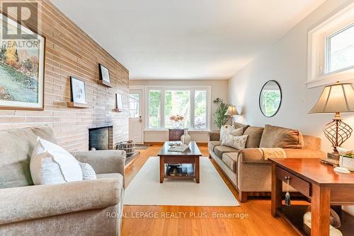 27 Sora Drive, Mississauga, ON - Indoor Photo Showing Living Room With Fireplace