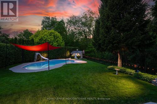 25 Gollop Crescent, Halton Hills, ON - Outdoor With In Ground Pool With Backyard