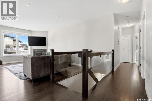 4113 Green Willow Terrace E, Regina, SK - Indoor With Fireplace