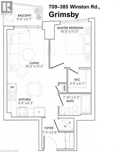 Floor plan - 385 Winston Road Unit# 709, Grimsby, ON - Other