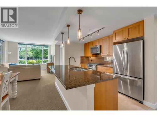 75 Martin Street Unit# 101, Penticton, BC - Indoor Photo Showing Kitchen With Double Sink