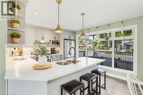 150 Mountville Avenue, Hamilton, ON - Indoor Photo Showing Kitchen With Double Sink With Upgraded Kitchen