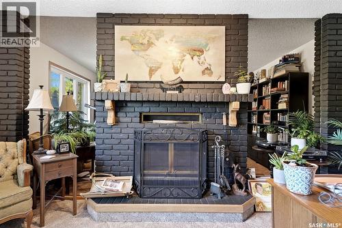 3731 Selinger Crescent, Regina, SK - Indoor With Fireplace