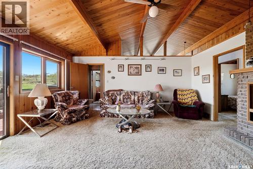 45 Miller Crescent E, Lumsden, SK - Indoor With Fireplace