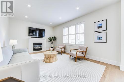69 Southbrook Crescent, Markham, ON - Indoor Photo Showing Living Room With Fireplace
