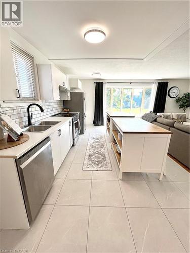 87 Locheed Drive Unit# Upper, Hamilton, ON - Indoor Photo Showing Kitchen With Double Sink