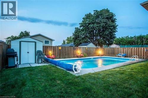 87 Locheed Drive Unit# Upper, Hamilton, ON - Outdoor With In Ground Pool With Backyard