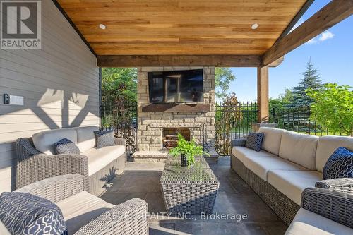 102 Concession 11 E, Hamilton, ON - Outdoor With Fireplace With Deck Patio Veranda With Exterior