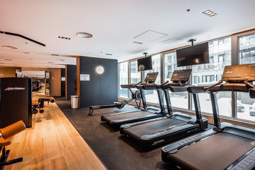 Salle d'exercice - 1259-101 Rue Peel, Montréal (Le Sud-Ouest), QC - Indoor Photo Showing Gym Room
