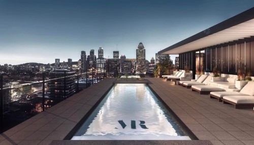 Piscine - 1259-101 Rue Peel, Montréal (Le Sud-Ouest), QC - Outdoor With In Ground Pool