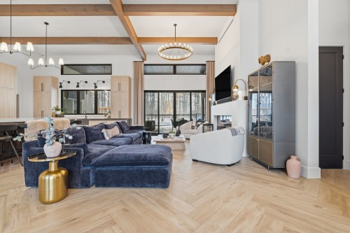 Salon - 168 Ch. Des Sables, L'Ange-Gardien, QC - Indoor Photo Showing Living Room