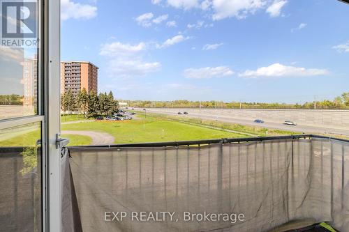 Great Balcony with Privacy Screen - 404 B - 2044 Arrowsmith Drive, Ottawa, ON - Outdoor With View