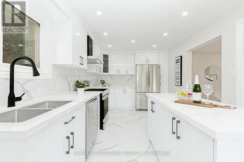 19 Copeland Road, Brampton, ON - Indoor Photo Showing Kitchen With Double Sink With Upgraded Kitchen