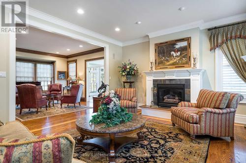 7781 Poplar Side Road, Clearview, ON - Indoor Photo Showing Living Room With Fireplace