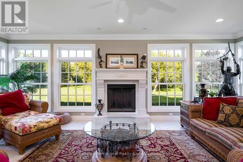 7781 Poplar Side Road, Clearview, ON - Indoor Photo Showing Living Room With Fireplace