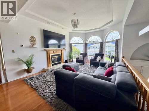 44 Stickney Street, Kitimat, BC - Indoor Photo Showing Living Room With Fireplace