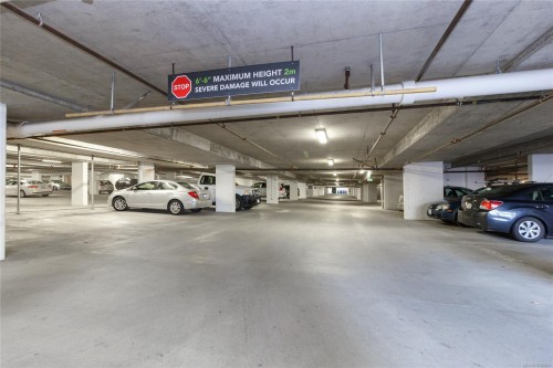 #105-745 Travino Lane, Saanich, BC - Indoor Photo Showing Garage