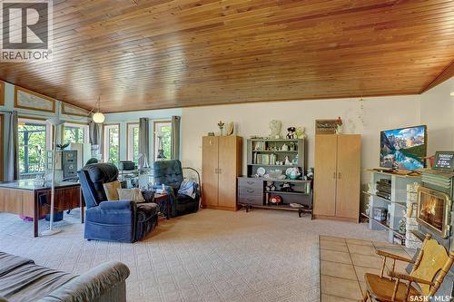 701 Tatanka Drive, Buffalo Pound Lake, SK - Indoor With Fireplace