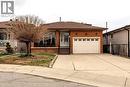 front with cement drive and 1 1/2 car garage - 42 Lasila Court, Hamilton, ON 
