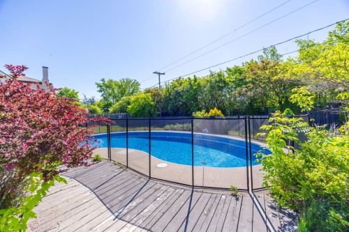 Pool - 14 Rue Dragon, Kirkland, QC - Outdoor With Deck Patio Veranda With Backyard