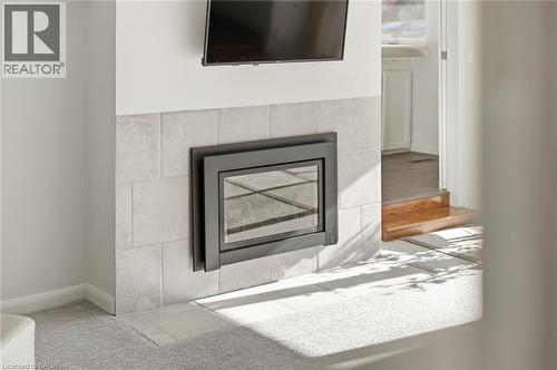 81 Thomson Drive, Waterdown, ON - Indoor With Fireplace