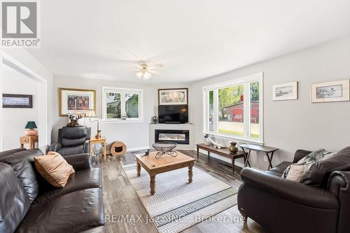 5492 Hwy 620, Wollaston, ON - Indoor Photo Showing Living Room With Fireplace