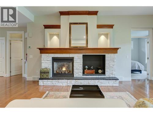 210 Dormie Place, Vernon, BC - Indoor Photo Showing Living Room With Fireplace
