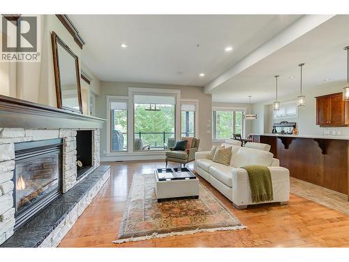210 Dormie Place, Vernon, BC - Indoor Photo Showing Living Room With Fireplace