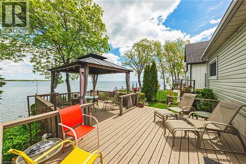 52 Wilcox Drive, Peacock Point, ON - Outdoor With Body Of Water With Deck Patio Veranda With Exterior