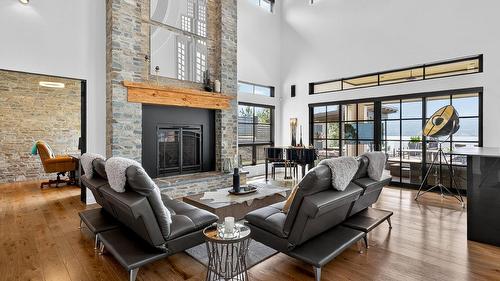 13210 Mccreight Road, Lake Country, BC - Indoor Photo Showing Other Room With Fireplace