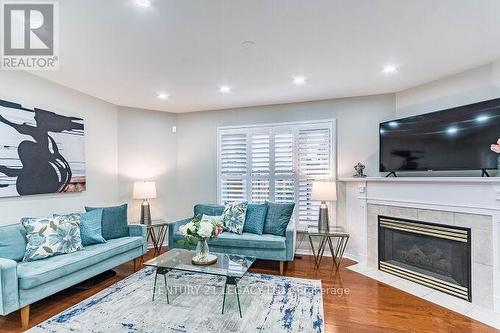 4110 Forest Run Avenue, Burlington, ON - Indoor Photo Showing Living Room With Fireplace