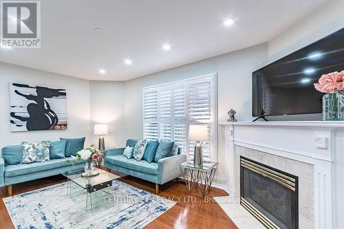 4110 Forest Run Avenue, Burlington, ON - Indoor Photo Showing Living Room With Fireplace