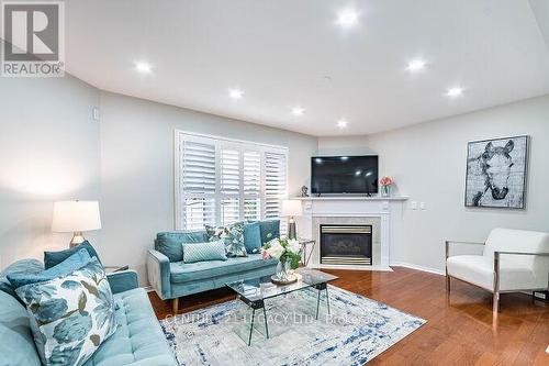4110 Forest Run Avenue, Burlington, ON - Indoor Photo Showing Living Room With Fireplace