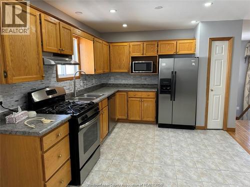 2643 Carissa Unit# Upper, Windsor, ON - Indoor Photo Showing Kitchen With Double Sink