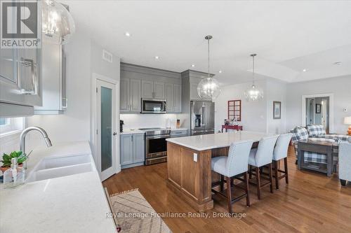 8 Dorchester Drive, Prince Edward County (Wellington), ON - Indoor Photo Showing Kitchen With Stainless Steel Kitchen With Upgraded Kitchen