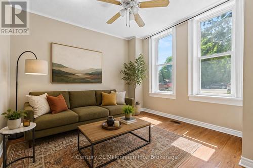 Virtually Staged - 26 Victoria Avenue, Grey Highlands, ON - Indoor Photo Showing Living Room